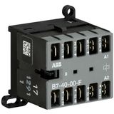 B7-40-00-F-80 Mini Contactor 220 ... 240 V AC - 4 NO - 0 NC - Flat-Pin Connections