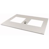 Top plate for OpenFrame, fan, W=1200mm, grey