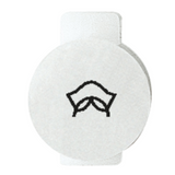 LENS WITH ILLUMINATED SYMBOL FOR COMMAND DEVICES - SERVICE - SYSTEM WHITE