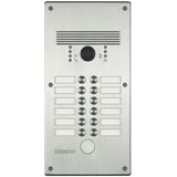 Monobloc vandal-resistant pushbutton panel Stainless Steel (12 calls)