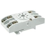 Sockets for relays: R15 2 CO. Screw terminals.