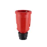 Hightech connector, French/Belgian, Elamid, red, contact protection, IP20, Typ 1580