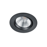 Pamir LED recessed spotlight matt black round