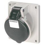 Mennekes Panel mounted recept., 16A4p7h500V, IP44 1639