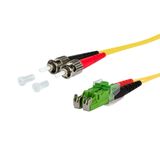 OpDAT patch cord 2xST/E2000-D APC OS2, 10.0 m