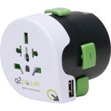 World Travel Adapter "Qdapter USB", with