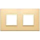 Plate 4M (2+2) 71mm satin gold