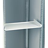 19" shelf fixed, front 1U RAL9005 black