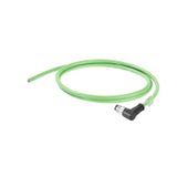 PROFINET Cable (assembled), M12 D-code – IP 67 angled pin, Open, Numbe