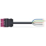 pre-assembled connecting cable Eca Plug/open-ended pink