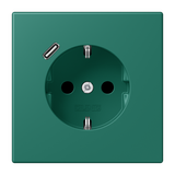 SCHUKO socket with USB type C LC32040 LC1520-18C216