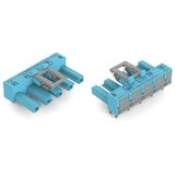 Socket for PCBs angled 5-pole blue