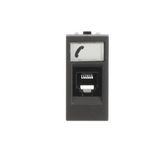 N2117.6 AN Telephone outlet Telephone 1 gang Anthracite - Zenit