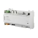 DXR2.E12P-102A - Compact room automation station, BACnet/IP, 24 V, DIN housing, 1 DI, 2 UI, 2 AO, 6 triac, pressure sensor, 30 data