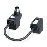 Double valve connector adapter