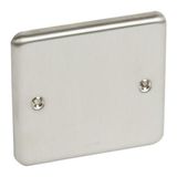 Synergy™ Authentic - 1 gang blanking plate Brushed Stainless steel