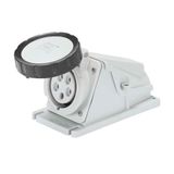 90° ANGLED SURFACE-MOUNTING SOCKET-OUTLET - IP67 - 3P+N+E 16A 480-500V 50/60HZ - BLACK - 7H - SCREW WIRING