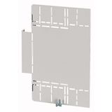 Partition for mounting on base frame, W=200 mm (cable compartment)