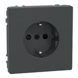 SCHUKO socket, BRS, plug-in terminals, anthracite, system design