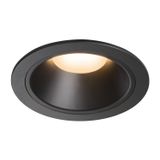 NUMINOS® DL XL, Indoor LED recessed ceiling light black/black 2700K 55°