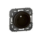 2P dooxie well socket 16A matte black finish