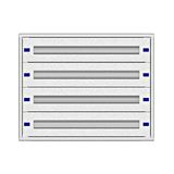 Flush-mounted distribution board 3U-12K, H:640 W:810 D:250mm