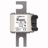 Fuse-link, high speed, 500 A, AC 690 V, DIN 1, 53 x 69 x 108 mm, aR, DIN, IEC, single indicator