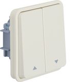 CUBYKO ROLLER SWITCH ASSEMBLY IP55 WHITE
