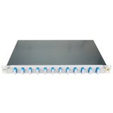 FO Patchpanel 19", 1U, sliding, for 4 fibers, SC, SM