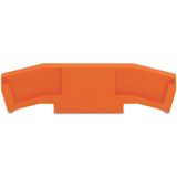End and intermediate plate 5 mm thick orange