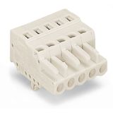 1-conductor female connector CAGE CLAMP® 2.5 mm² light gray