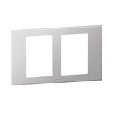 Arteor Surround Plate 2 Gang 2 x 3 Module Square Soft Alu