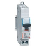 Phase+Neutral circuit breaker DNX³4500 6kA automatic terminal inlet screw terminal outlet - 1P+N 230V~ 25A curve C - 1 module