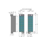 Matrix patchboard 32-pole Marking 33-64 dark gray