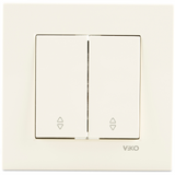 Karre Beige Two Gang Switch-Two Way Switch