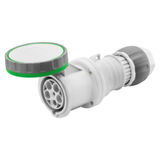 STRAIGHT CONNECTOR HP - IP66/IP67/IP68/IP69 - 3P+E 125A >50V 100-300HZ - GREEN - 10H - MANTLE TERMINAL