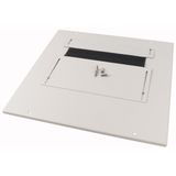 Bottom-/top plate, split, IP30, for WxD=1000x600mm, grey