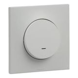 Urbano 6A push button, luminous LED indicator, gray finish