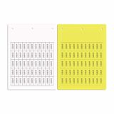 PVC tag, 18x27mm, yellow color, for SmartPrint-Plus