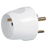 Adapter for connecting 1 2P+E 16A plug to 20A socket