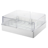 BOX FOR JUNCTIONS AND FOR ELECTRIC AND ELECTRONIC EQUIPMENT - WITH TRANSPARENT DEEP  LID - IP56 - INTERNAL DIMENSIONS 460X380X180 - WITH SMOOTH WALLS