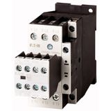 Contactor, 380 V 400 V 15 kW, 3 N/O, 2 NC, RDC 24: 24 - 27 V DC, DC operation, Screw terminals