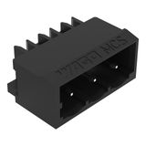 THR male header 1.0 x 1.0 mm solder pin angled black
