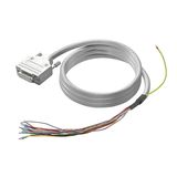 PLC-wire, Analogue signals, 15-pole, Cable LiYCY, 2 m, 0.25 mm²