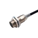 Proximity sensor, inductive, nickel-brass, short body, M18, shielded,