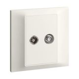 Belanko S - female TV Satellite socket - Ivory