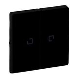 ROCKER FOR LUMINOUS 2 GANG SWITCH MAT BLACK VALENA LIFE