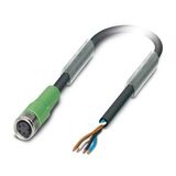 SAC-4P- 0,6-PUR/M 8FS 0,34 - Sensor/actuator cable