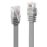 5m Cat.6 U/UTP Flat Network Cable, Grey RJ45, M/M, 250MHz, copper, 32AWG