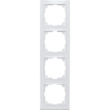 4-way universal frames in E-Design55, polar white mat